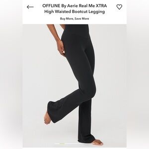 AERIE OFFLINE Real me extra bootcut legging XSMALL